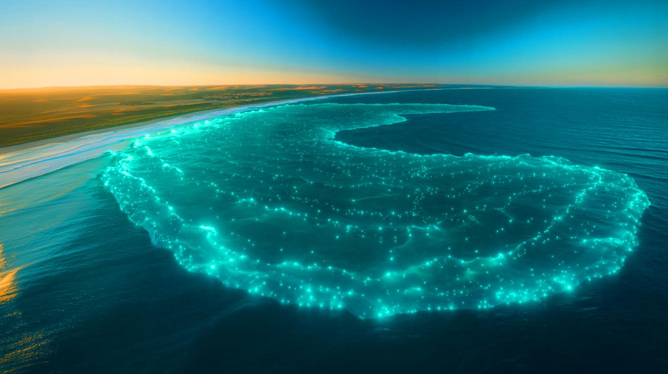 “They Thought It Was Pollution”: This Ghostly Turquoise Glow Off Australia’s Coast Exposes a Living Ocean Miracle (and NASA caught it from space)