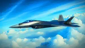 Illustration of the U.S. Navy's F/A-XX sixth-generation fighter jet.