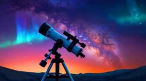 Illustration of accidental astronomical discoveries that reshaped our understanding of the universe.