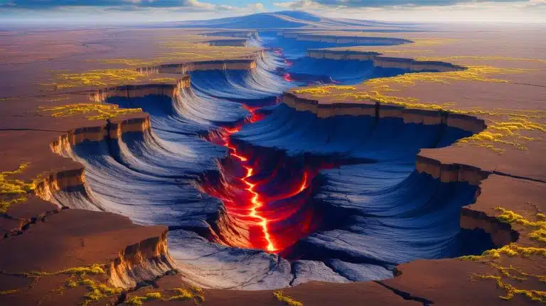 Illustration of the rhythmic pulse-like activity in the Earth's mantle beneath Africa's Afar region.