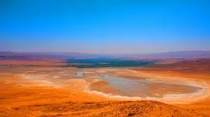 Illustration of ancient sediments revealing climate tipping points in northern Africa.