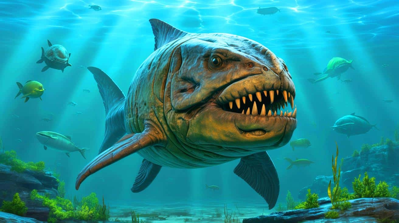 Prehistoric Sea Monster Unveiled: Discover the Ancient Apex Predator Wielding Bone Blades in the Ocean’s Depths