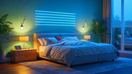 Illustration of scientists using sleep cues to alter the recall of negative memories for mental health treatment.