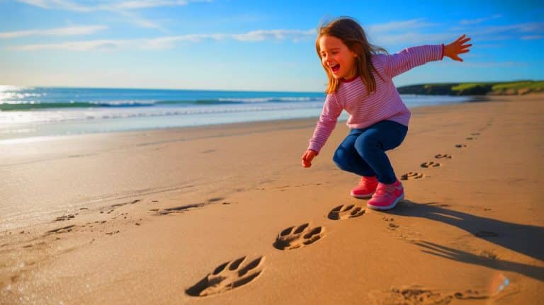 Young Girl Discovers Dinosaur Footprints on Welsh Beach, Uncovering Ancient History and Sparking Paleontological Interest