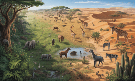 explore the rich and diverse ecosystems of africa, from savannas and rainforests to deserts and wetlands, and discover their unique biodiversity and ecological importance.